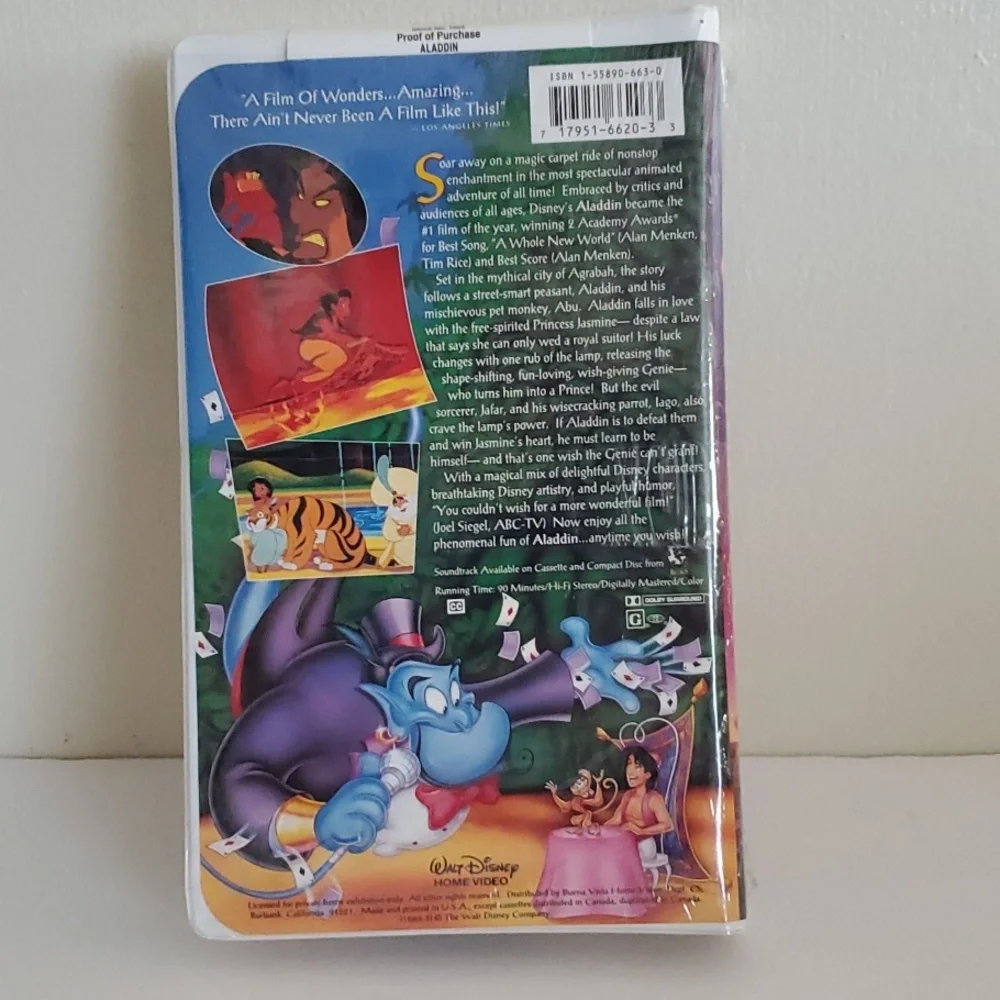 Vintage Disney Aladdin #1662 Black Diamond